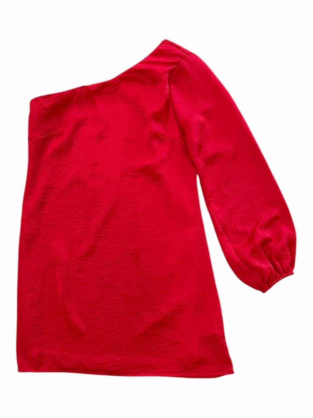 Karlie Red One-Shoulder Crepe Mini Cocktail Dress S